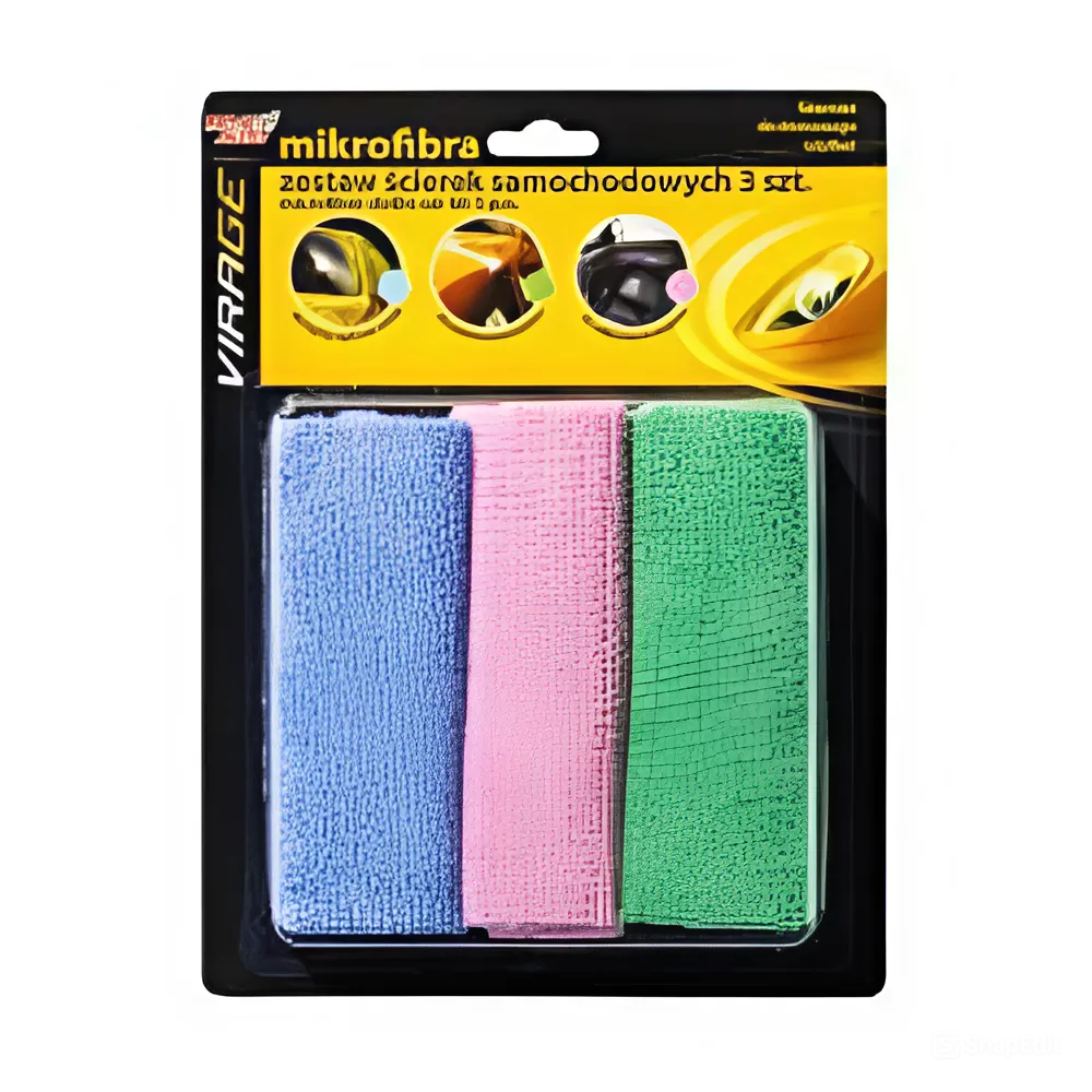 Набір серветок з мікрофібри для авто Moje AUTO 30х35 см 3 шт. (97-008) Набір серветок з мікрофібри для авто Moje AUTO 30х35 см 3 шт. (97-008)