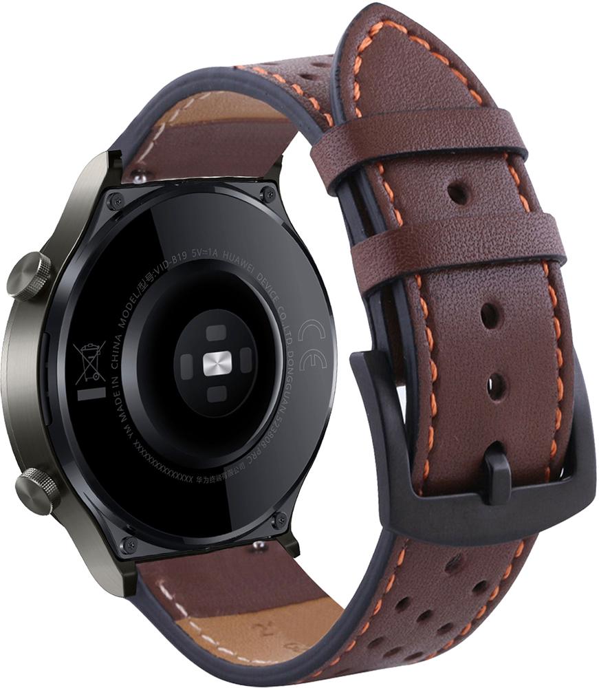 Ремінець шкіряний Classico для Huawei Watch GT 2 Pro Brown (23343-30) - фото 1