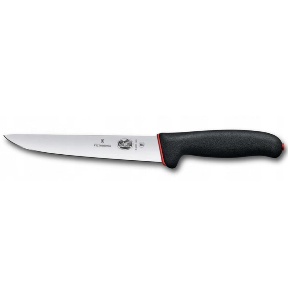 Ніж для м'яса Victorinox Dual Grip 18 см Чорний (31775923)