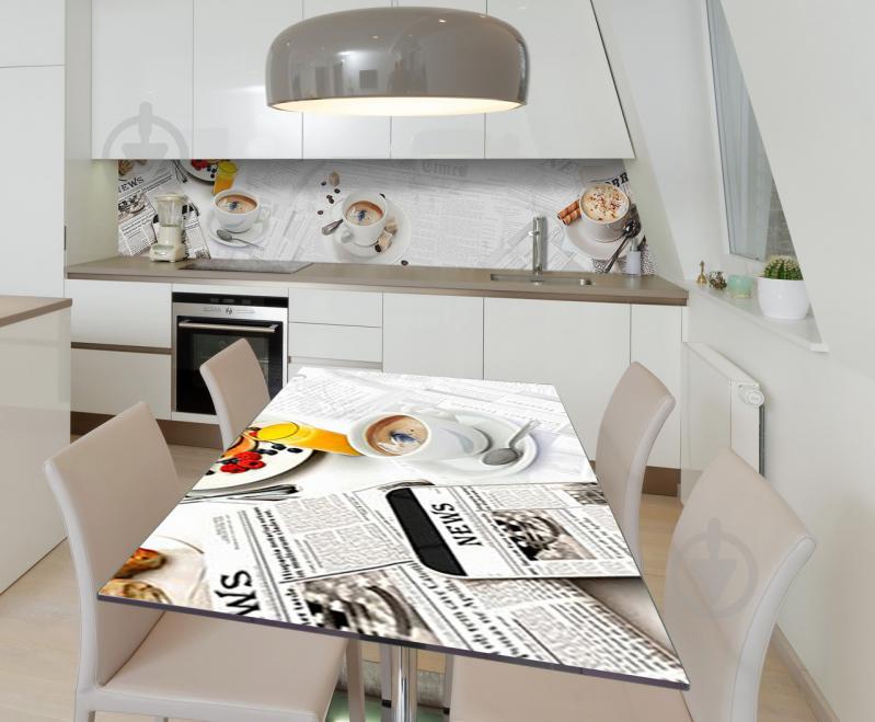 Наклейка виниловая на стол Zatarga  "Утро Кофе" 650х1200 мм (Z181382/1st)