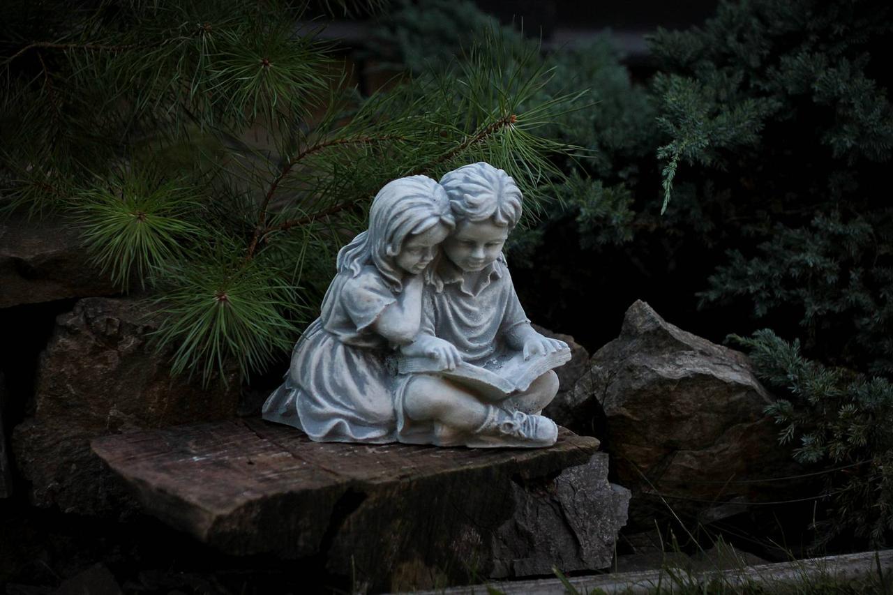 Садовая фигура/статуэтка Книга любви из цемента ручная работа 13 см (613678)