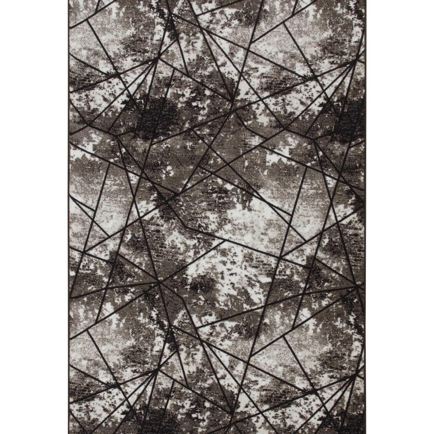 Ковер безворсовый на войлочной основе DAKARIA Print Run Треугольник-p178 0,8x3 м Коричневый (00-00027818)