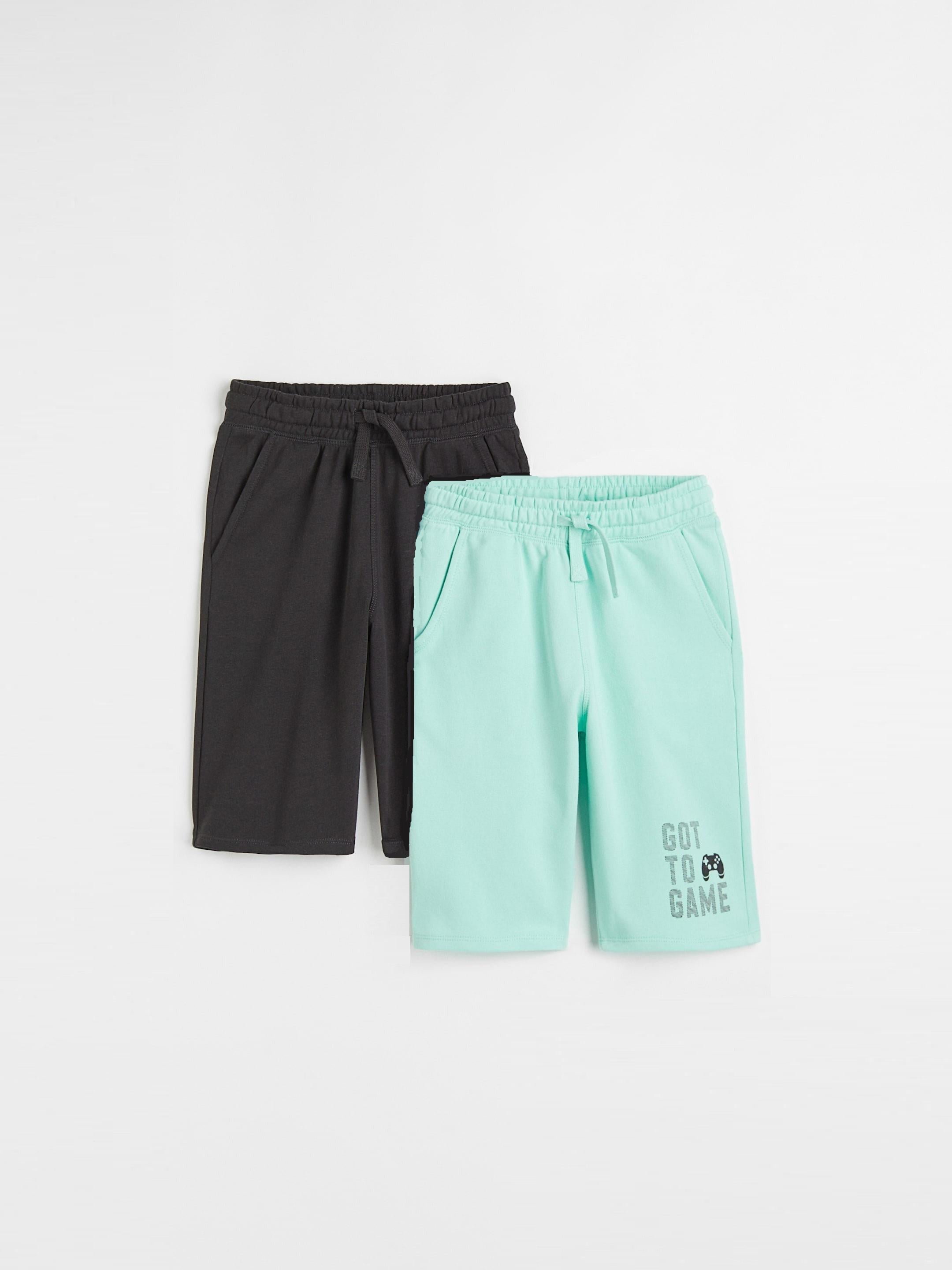 Шорти H&M 2 шт. 152 см Чорно-м'ятний (A25091021685)