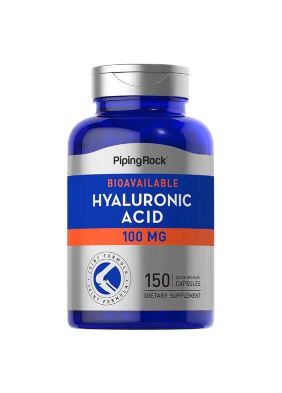 Гиалуроновая кислота Piping Rock Hyaluronic Acid 100 mg 150 Quick Release Capsules Гиалуроновая кислота Piping Rock Hyaluronic Acid 100 mg 150 Quick Release Capsules