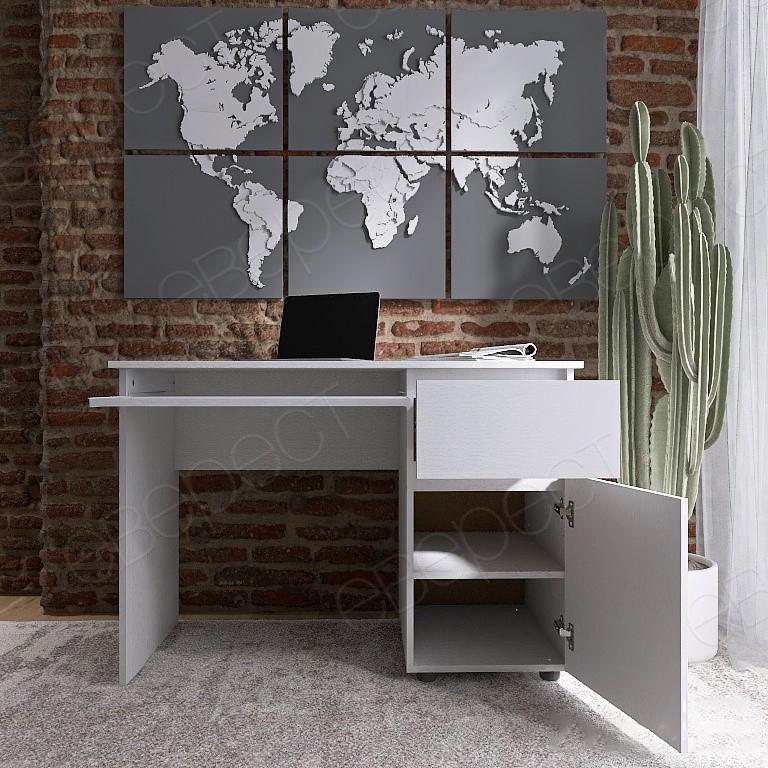 Комп'ютерний стіл письмовий Everest СЛ-1 Лайт ЛДСП Німфея альба - фото 7 Комп'ютерний стіл письмовий Everest СЛ-1 Лайт ЛДСП Німфея альба - фото 7