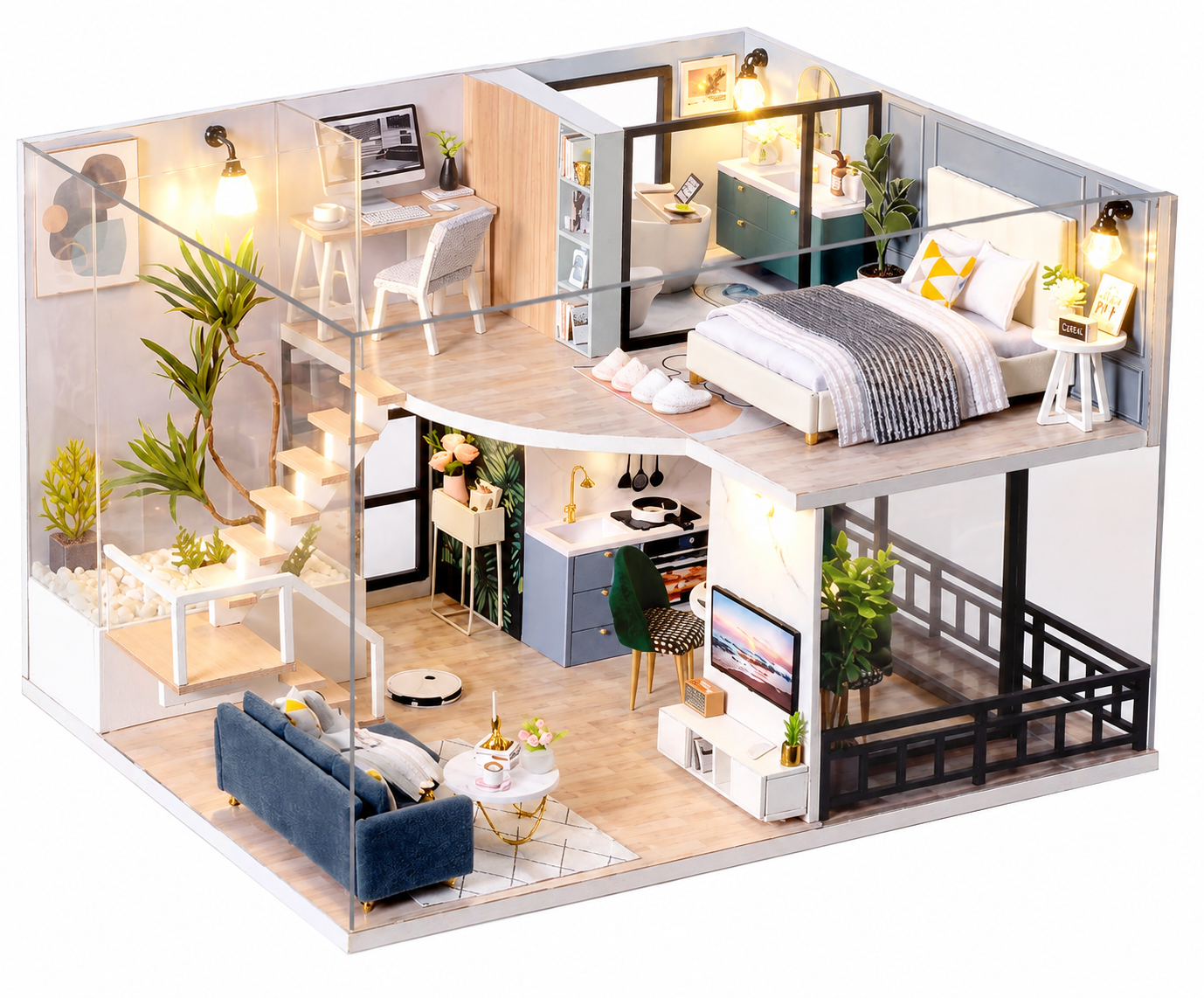 Конструктор румбокс DIY Cabin 3D Дом (L-032)