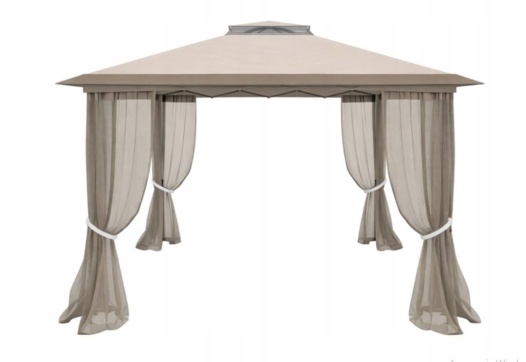 Беседка садовая с москитной сеткой 3x3 м