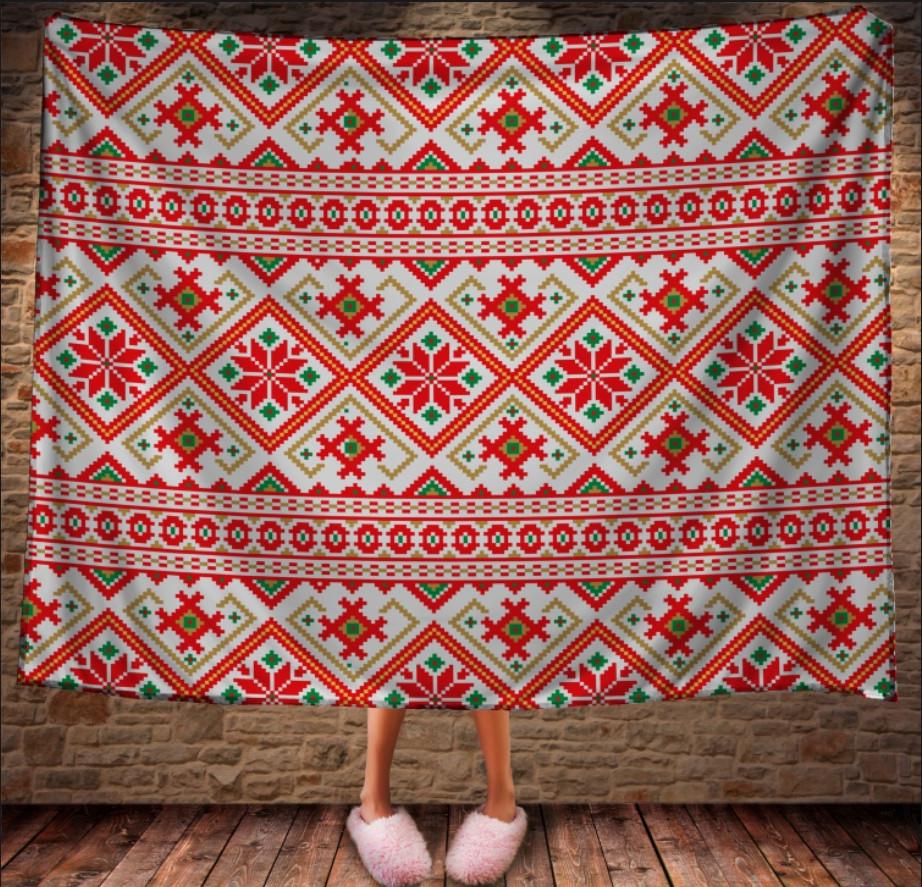 Плед з 3D принтом Вишиванка орнамент 1298 150x200 см (epi_0413) Плед з 3D принтом Вишиванка орнамент 1298 150x200 см (epi_0413)