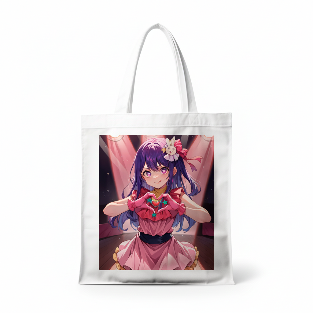 Сумка-шопер Oshi No Ko Ай Хошіно з габардину Білий (6510)