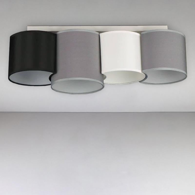 Люстра с абажуром Light House NM-14309/4 WT BR WT на 4 лампы Белый Люстра с абажуром Light House NM-14309/4 WT BR WT на 4 лампы Белый