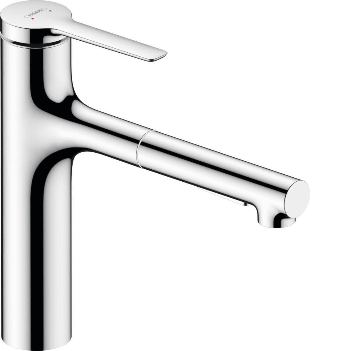 Смеситель кухонный Hansgrohe Zesis M33 160 2jet с вытяжным изливом Chrome (74801000)