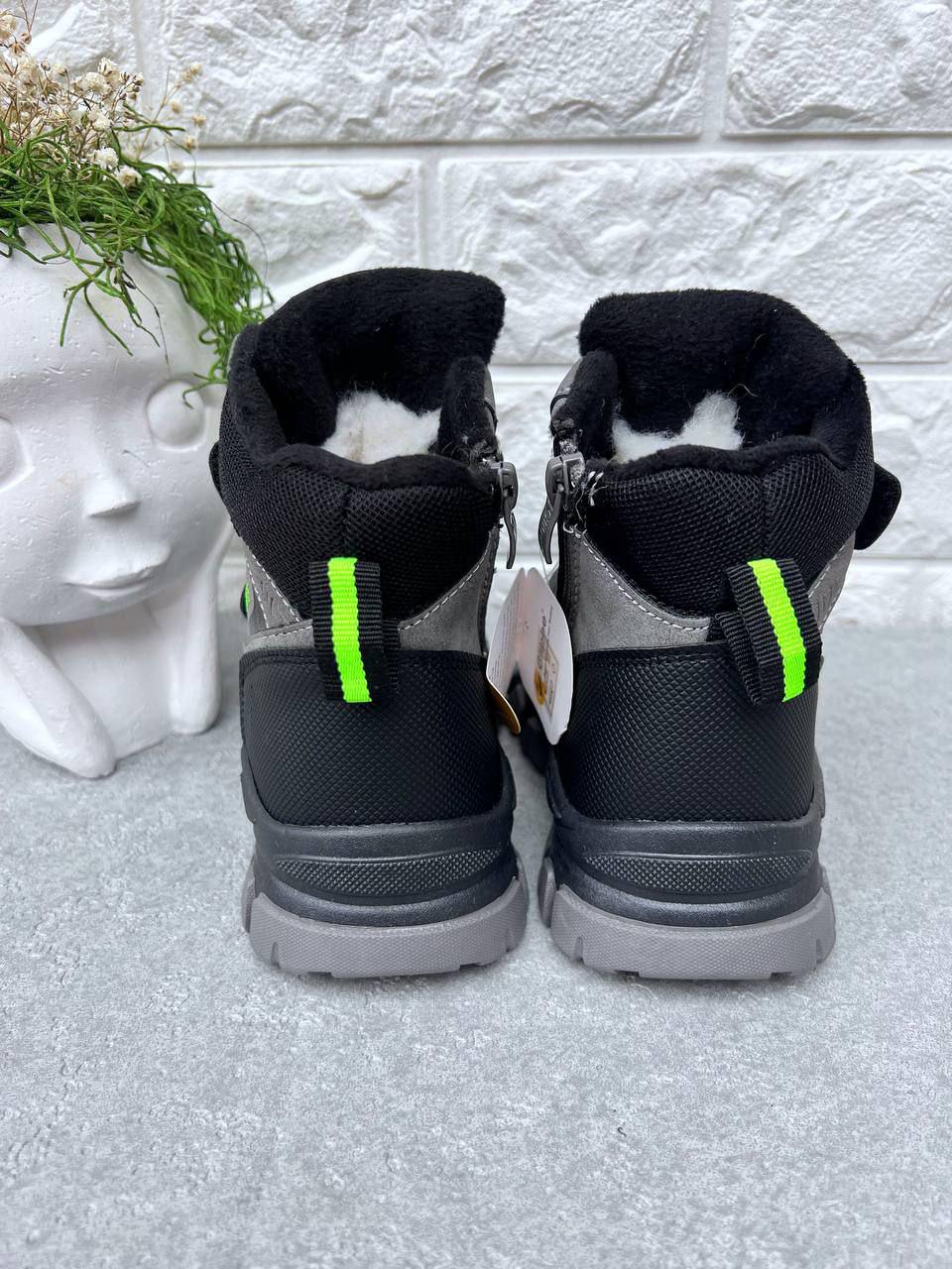 Черевики-сноубутси для хлопчика Clibee 1328 р. 32 20,8 см Сірий (1328-2) - фото 3 Черевики-сноубутси для хлопчика Clibee 1328 р. 32 20,8 см Сірий (1328-2) - фото 3