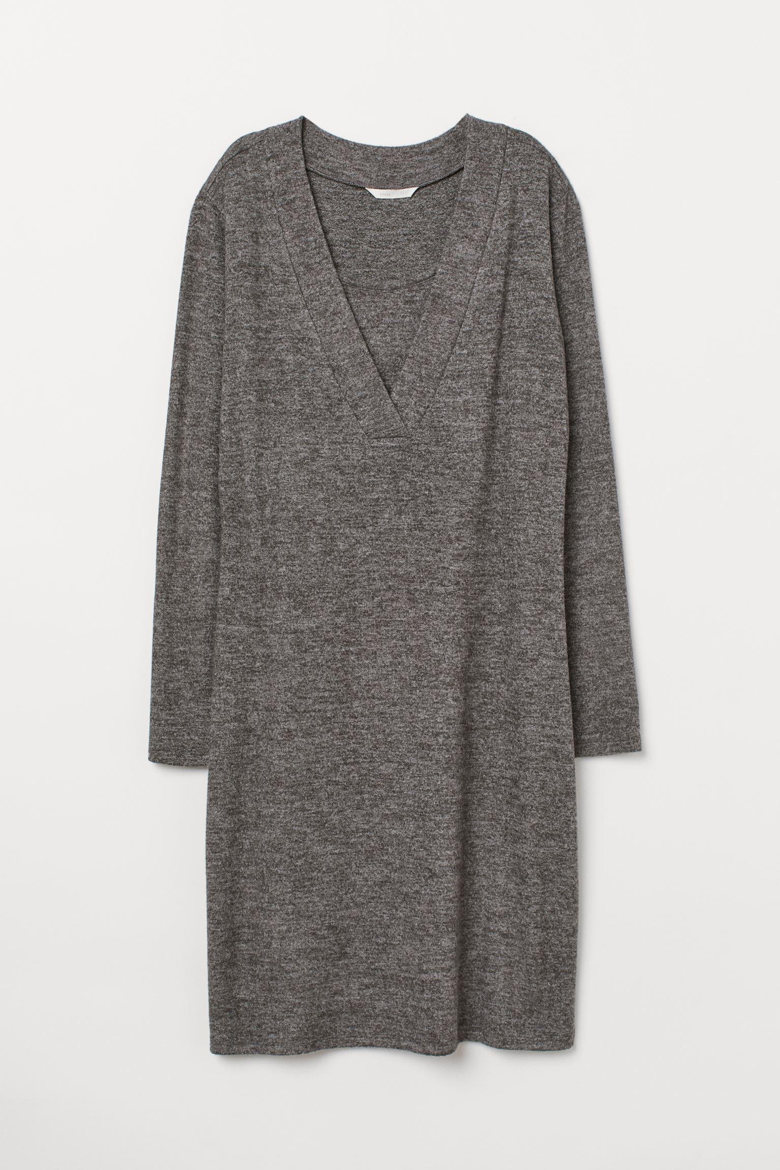 Платье для кормящих H&M XS Темно-серый (2710699211)
