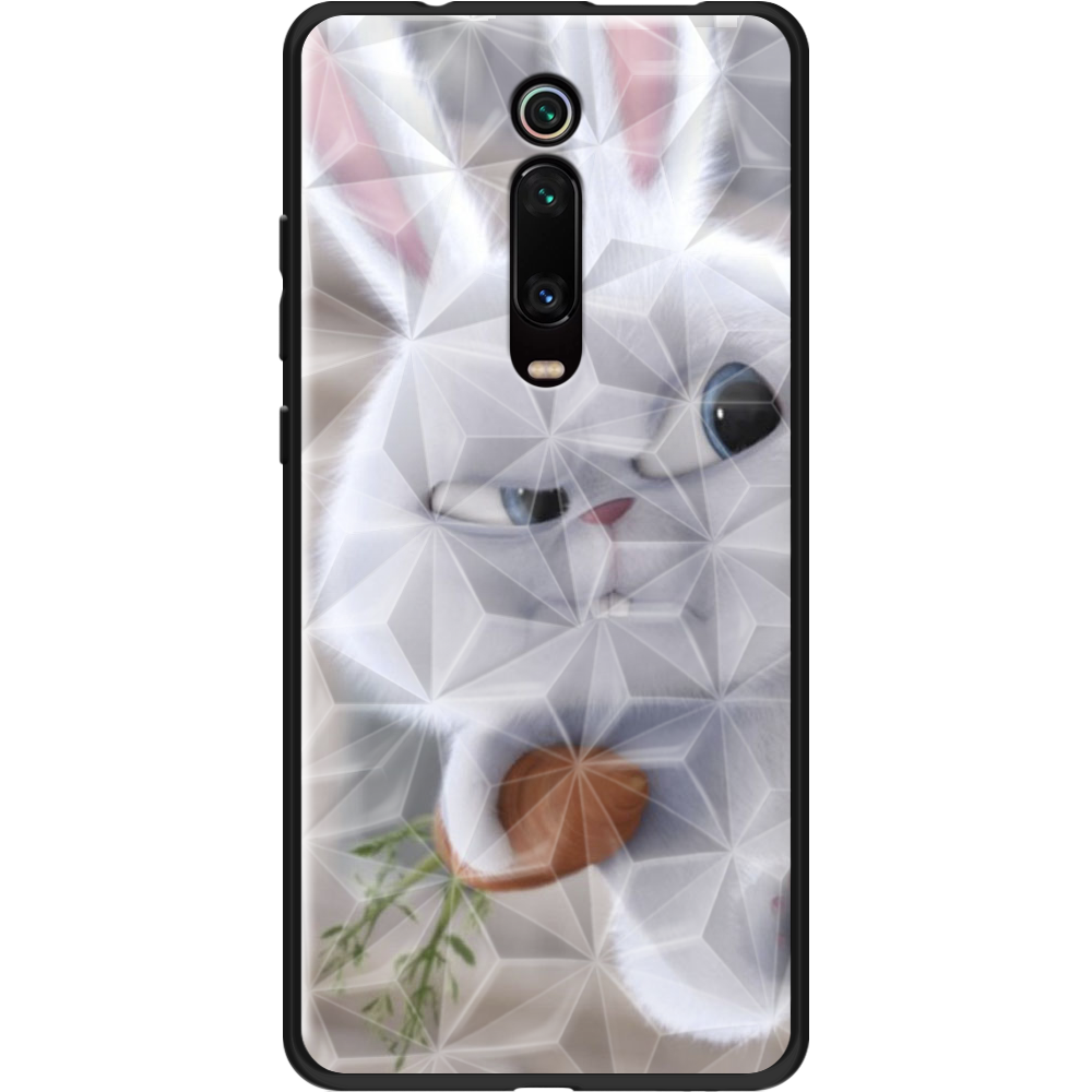 Чехол BoxFace Xiaomi Mi 9T / Mi 9T Pro Rabbit Snowball Черный силикон с призмой (37376-up1116-37866)