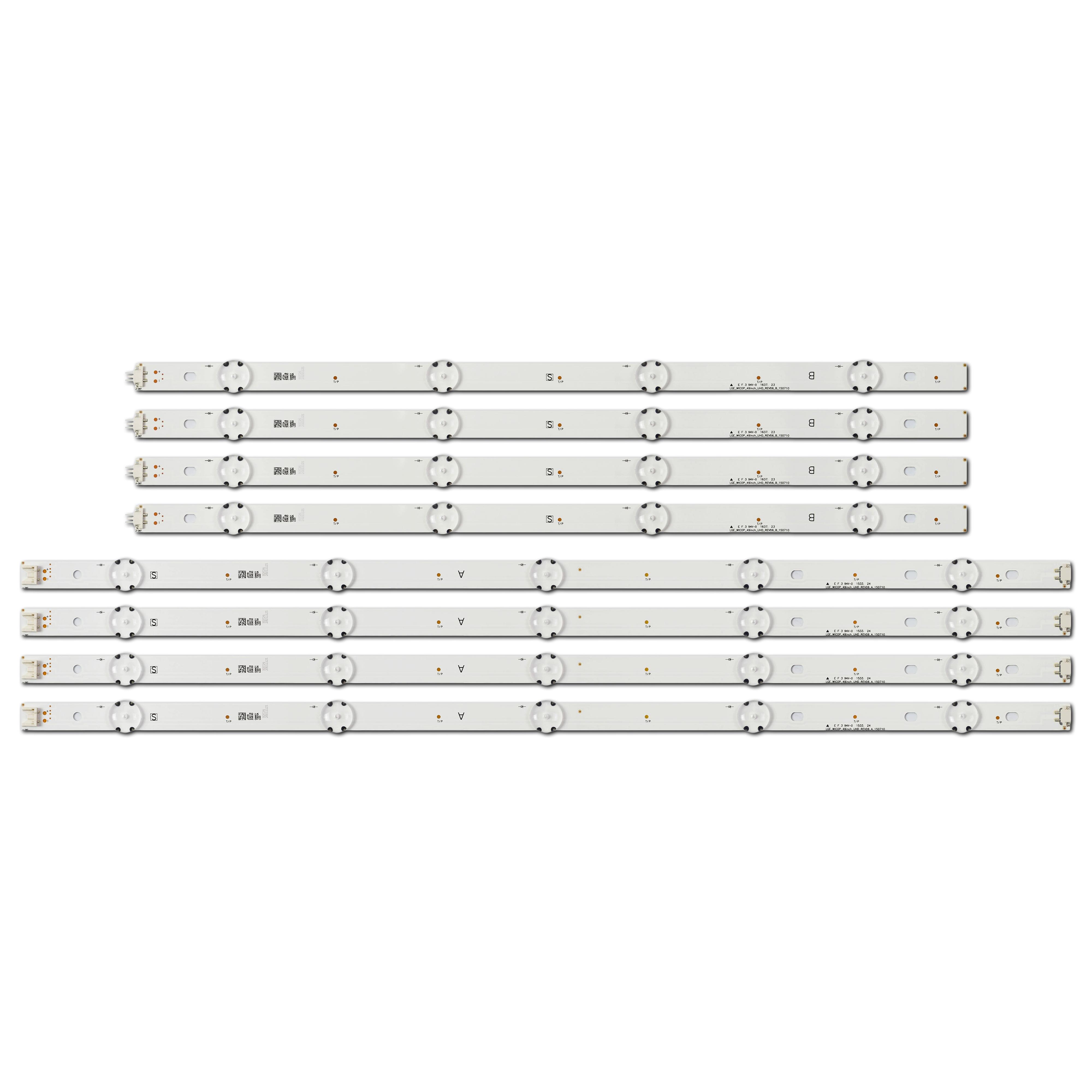 LED подсветка TV 49" LGE_WICOP_49inch_UHD_REV06_A_150710 LGE_WICOP_49inch_UHD_REV06_B_150710 AGF79045601 8 шт. (ART-15815)