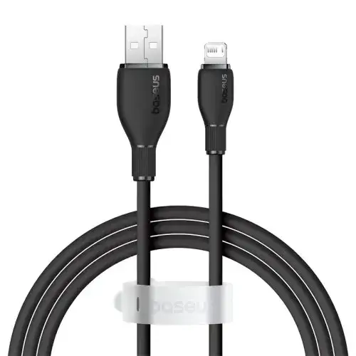 Кабель Baseus Pudding Series Fast Charging Cable USB to Lightning 2.4A 1.2m P10355700111-00 Black