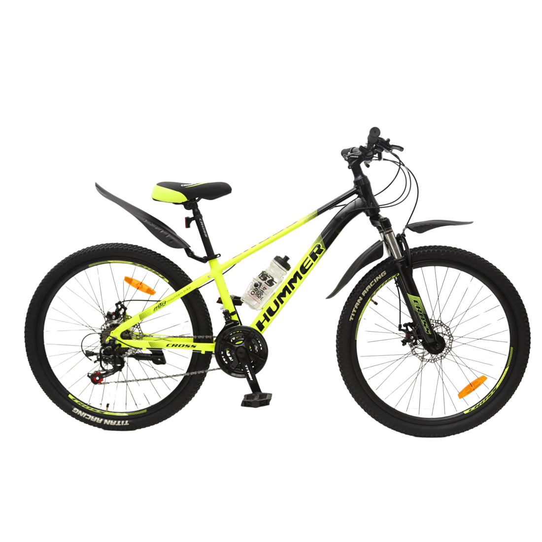 Велосипед Cross Hummer 2024 26"/13" Неоновый желтый