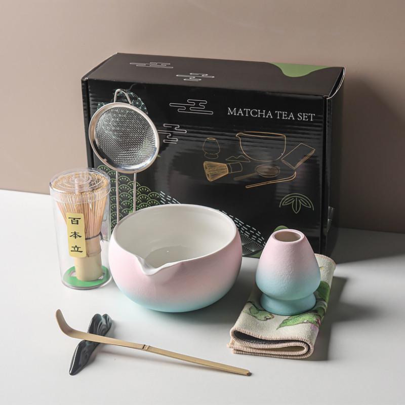 Набір Mavanto 5654 для приготування чаю матчу 7 пр. Blue/Pink (2662870046) - фото 7 Набір Mavanto 5654 для приготування чаю матчу 7 пр. Blue/Pink (2662870046) - фото 7