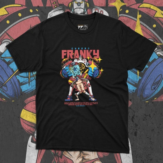 Футболка мужская с принтом Ван Пис Franky р. 48 (Anime0236)