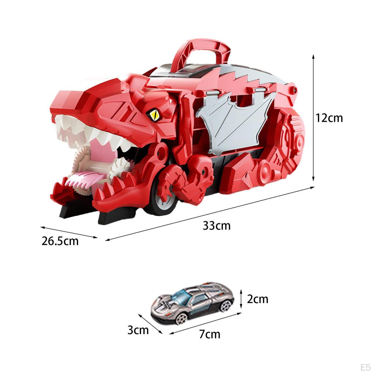 Автовоз-трейлер трансформер Діно YM333-2 з 3 машинками Червоний (2589924693) - фото 6 Автовоз-трейлер трансформер Діно YM333-2 з 3 машинками Червоний (2589924693) - фото 6