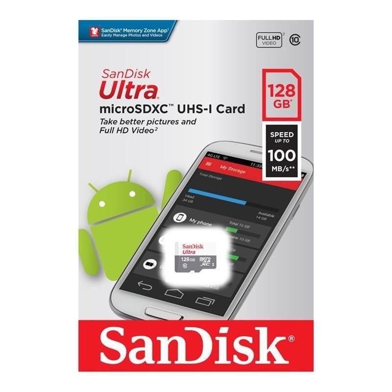 Карта пам'яті SanDisk microSDXC 128 Gb UHS-I Class 10