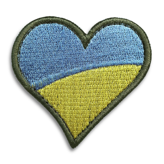 Шеврон на липучці IDEIA Серце в рамочці 6х6,5 см (2200004269221)