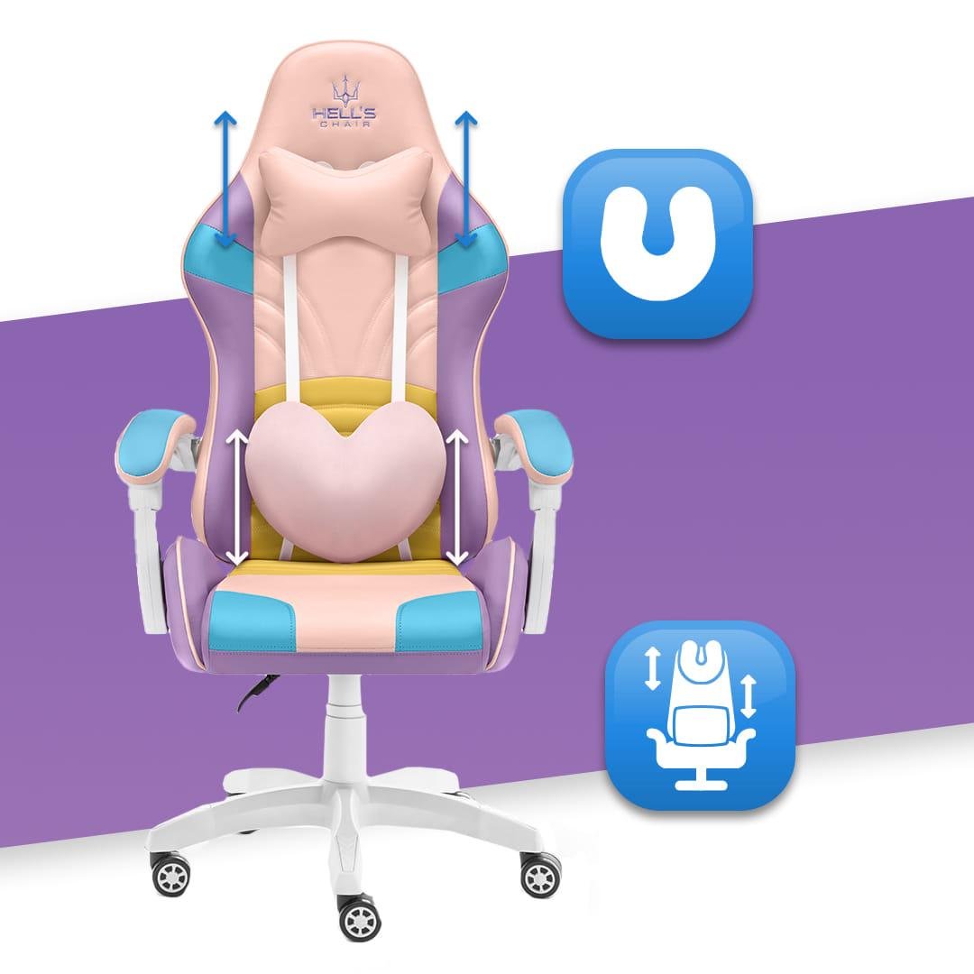 Крісло геймерське Hell's Chair Rainbow Plus-6113 (23707896) - фото 7 Крісло геймерське Hell's Chair Rainbow Plus-6113 (23707896) - фото 7