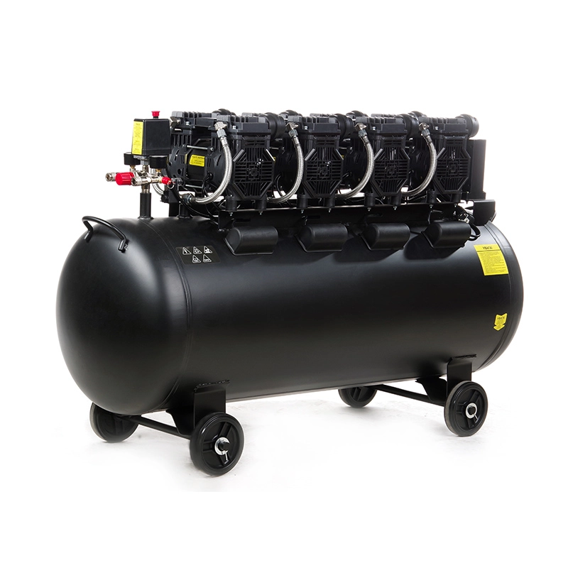 Компрессор восьмицилиндровый Apro безмасляный OFE-200 8 Бар 4х1,5 кВт 950 л/мин 200 л 2 крана (850172) - фото 7