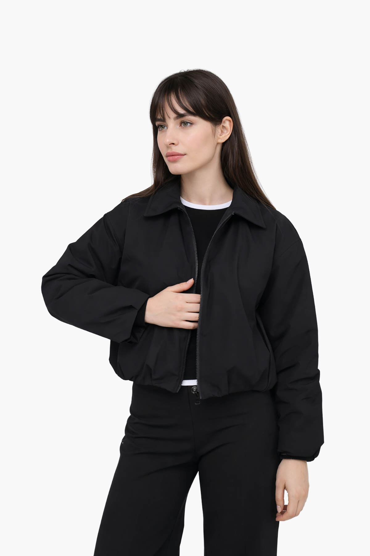 Куртка женская ЦБ-00289967 р. 48 Черный