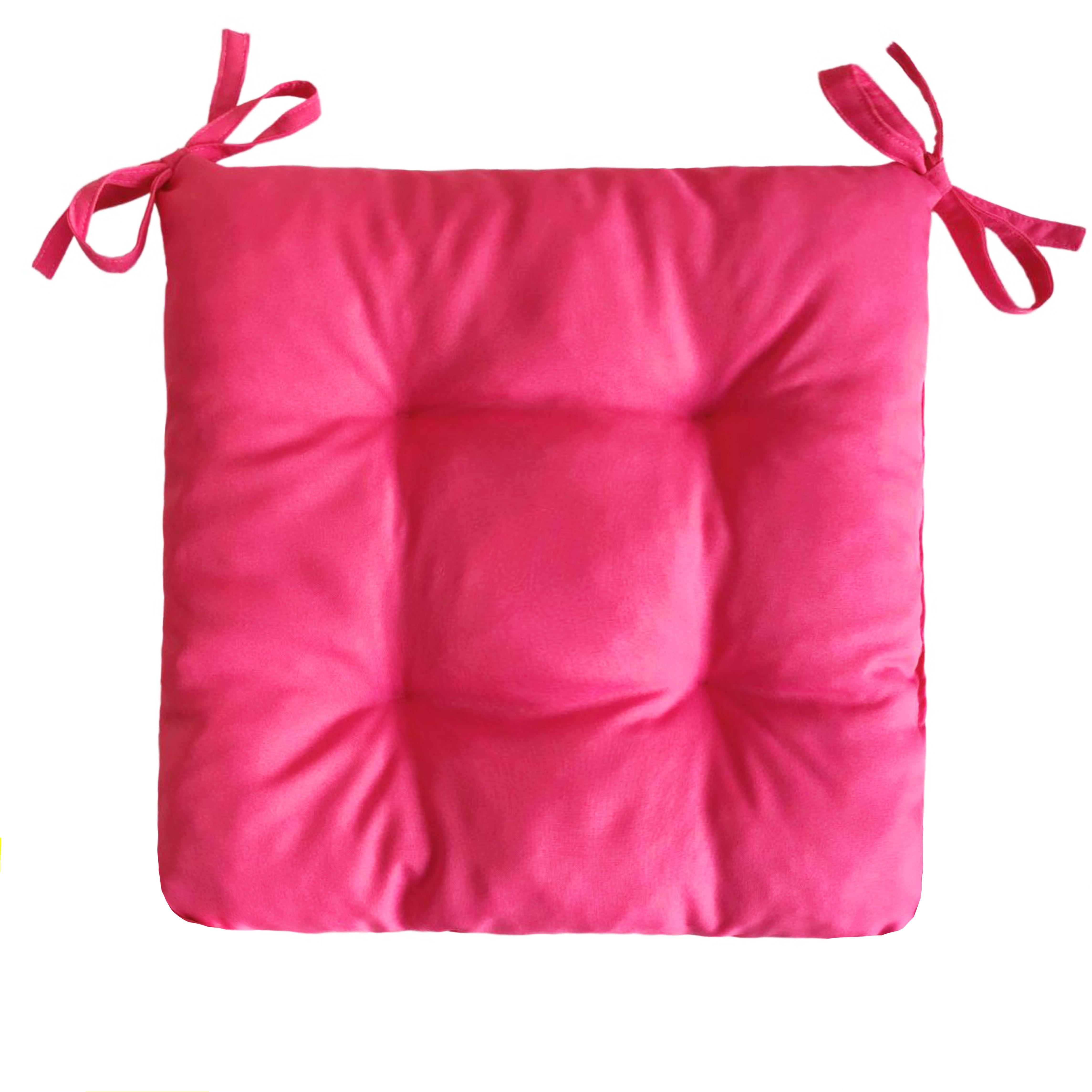 Подушка для стула/кресла/табурета 30х30х8 см Розовый (2087418277) - фото 1