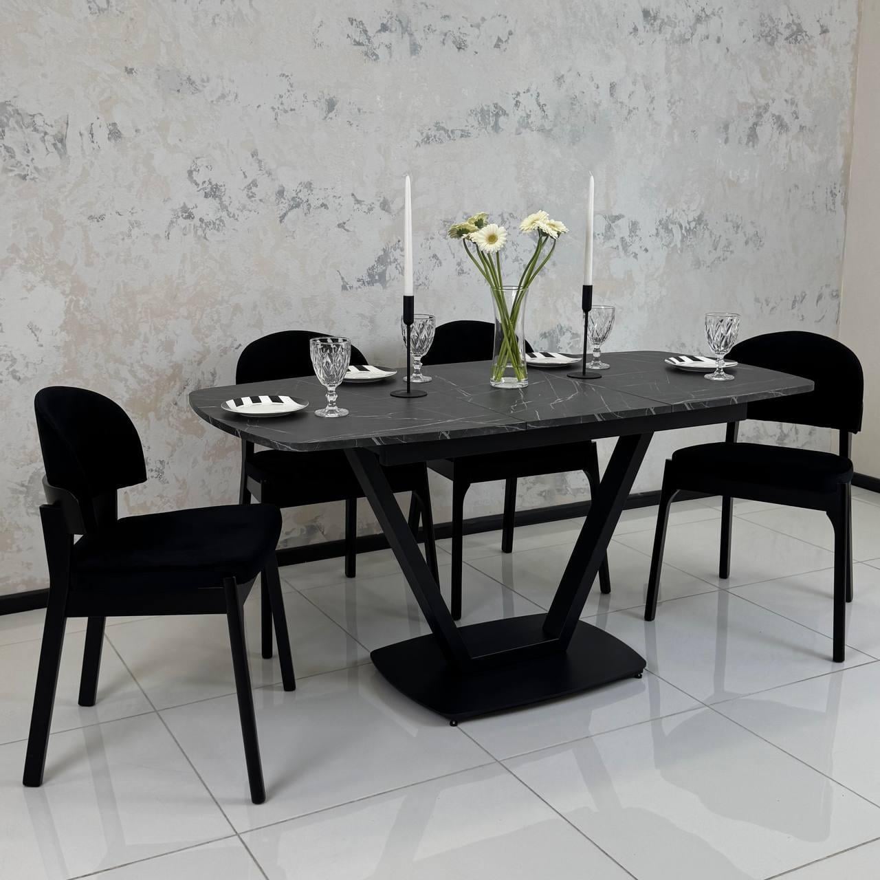 Стол кухонный раздвижной VIRO УТП031846 Loft ДСП 115-155х75х75 см