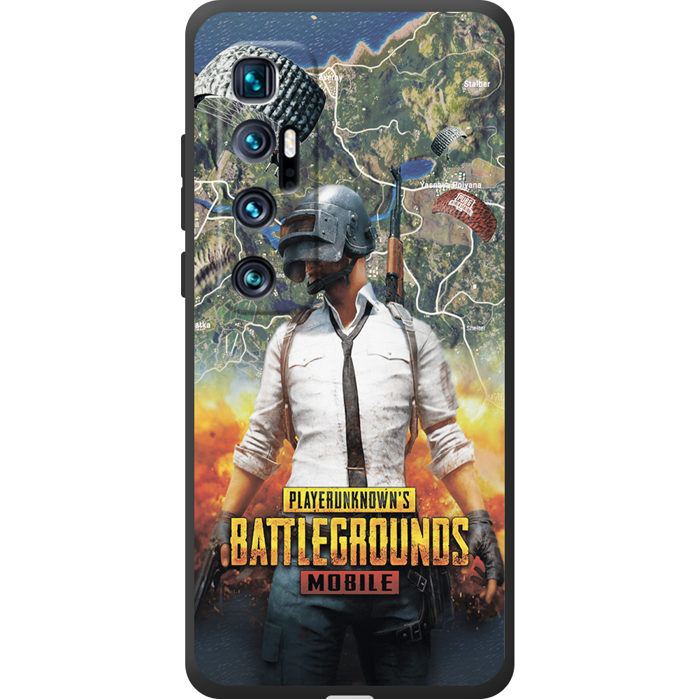 Чехол BoxFace Xiaomi Mi 10 Ultra PUBG Mobile Черный силикон (44423-up2309-44450)