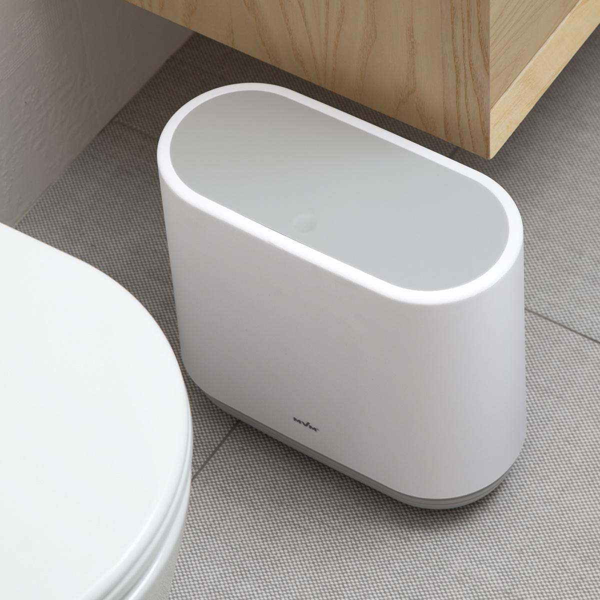 Відро для сміття MVM BP-14 пластикове 10 л Біло-сірий (BP-14 WHITE/GRAY) - фото 10