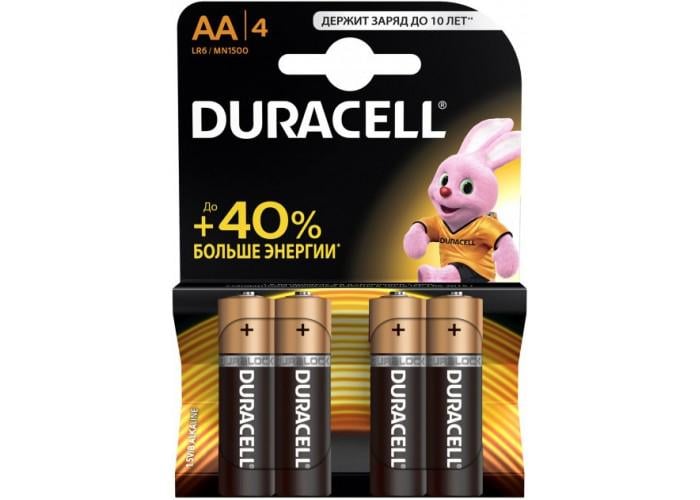 Батарейки Duracell AA LR06 MN1500 4 шт.