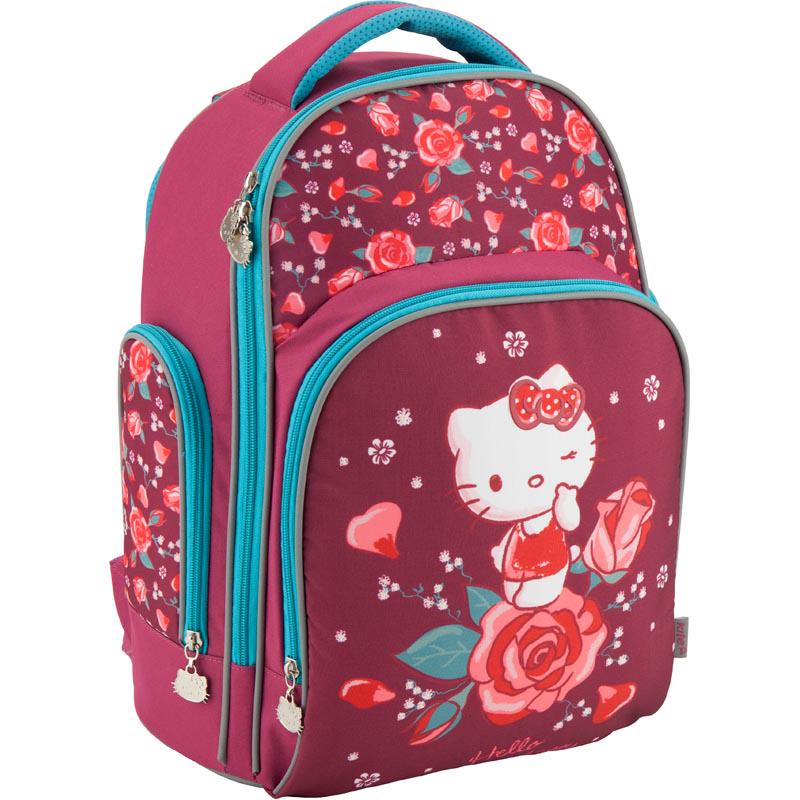 Рюкзак школьный KITE Hello Kitty 38x29x16 см 17 л Бордовый (hk18-706m)