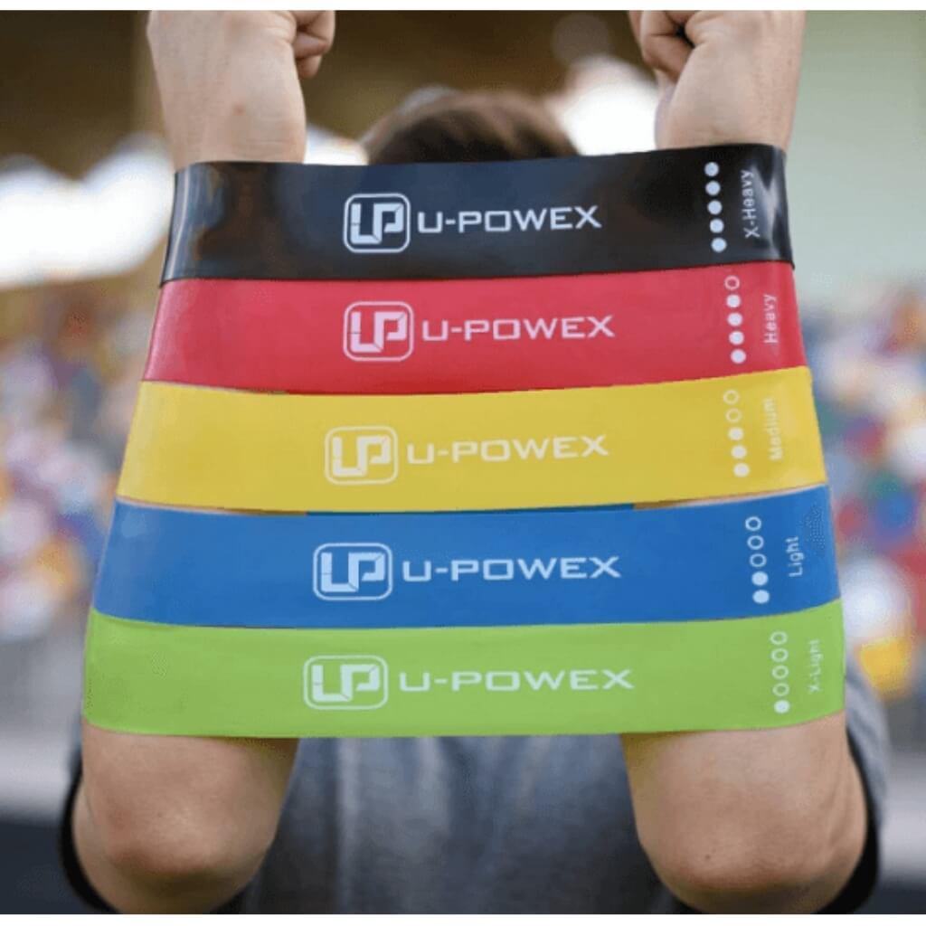 Набор фитнес-резинки для фитнеса U-Powex 5 лент и чехол в упаковке - фото 5 Набор фитнес-резинки для фитнеса U-Powex 5 лент и чехол в упаковке - фото 5