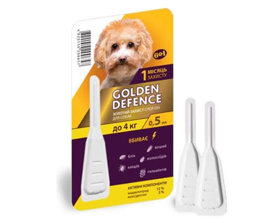 Противопаразитарные капли для собак Golden Defence 0,5 мл (002880)