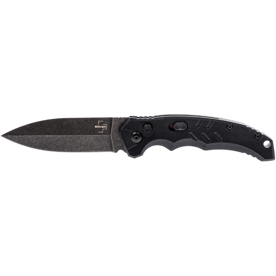 Ніж складаний Boker Plus Intention II Dagger D2 195 мм Push Button Black (01BO796) Ніж складаний Boker Plus Intention II Dagger D2 195 мм Push Button Black (01BO796)