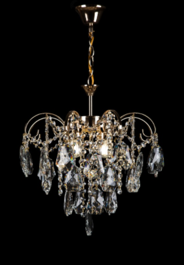 Хрустальная люстра L1820/4 FG Белый/Золото (AN000271)