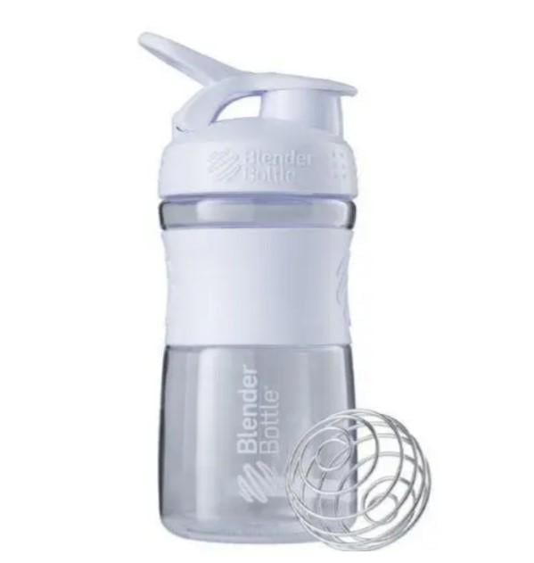 Шейкер спортивный Blender Bottle SportMixer Flip 20 oz/590 мл White (SM 20oz White)