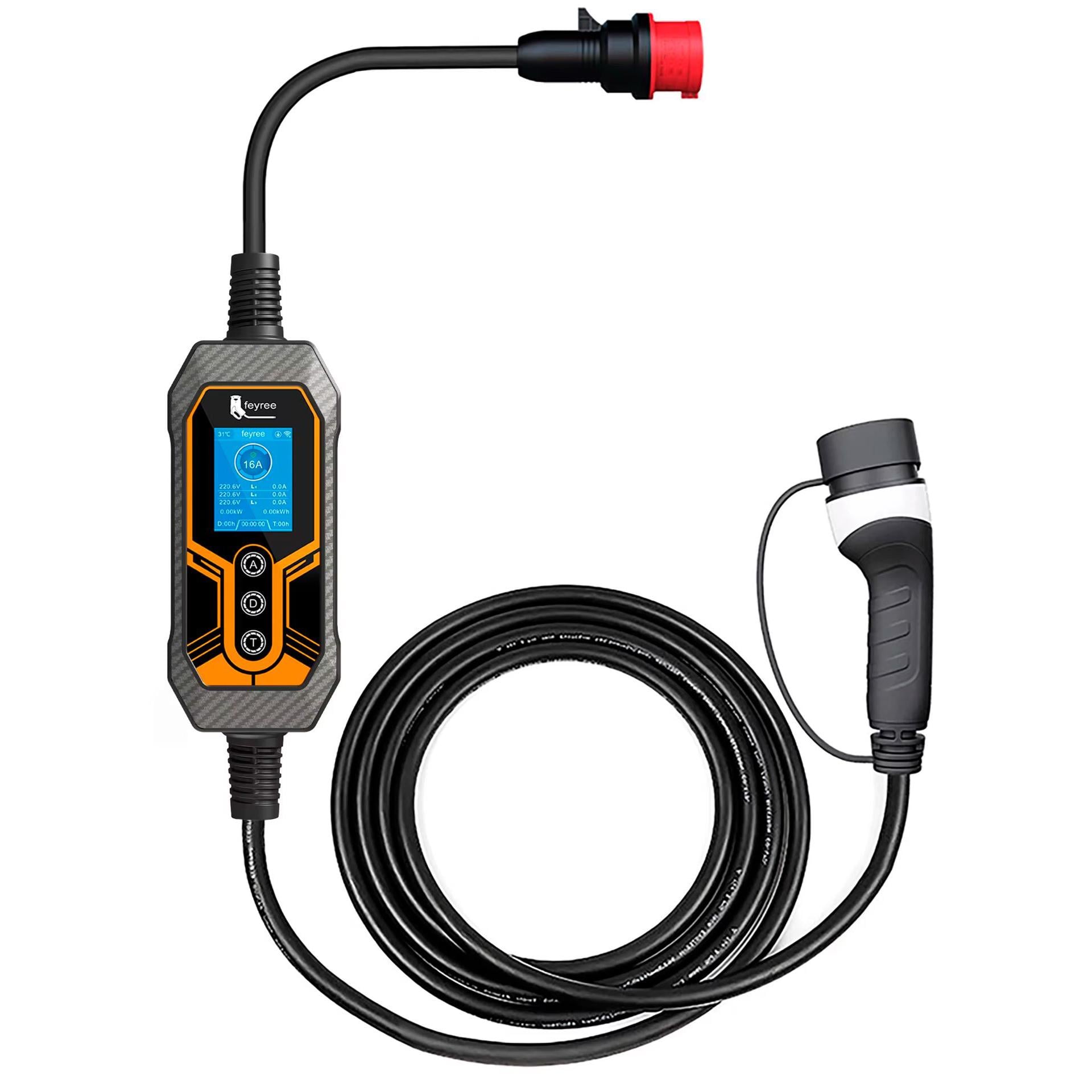 Зарядка для електромобіля Feyree 11 кВт 16A Type2 Lion EV-K8 APP Wi-Fi (FY11-16-3PH-TP2-K8)