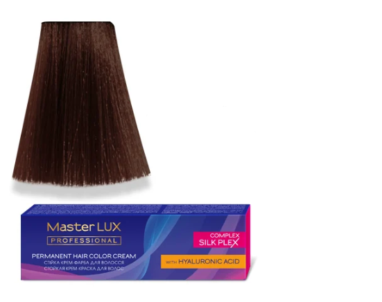 Крем-краска для волос стойкая Master LUX 5.75 светлый шатен 60 мл Коричнево-красный Крем-краска для волос стойкая Master LUX 5.75 светлый шатен 60 мл Коричнево-красный
