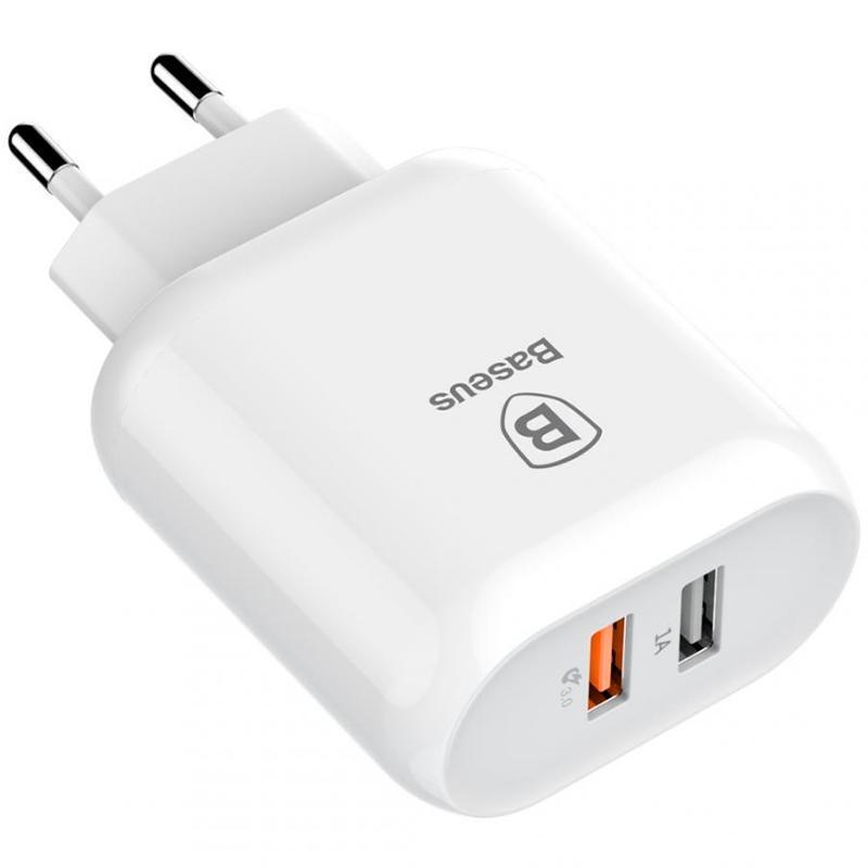 Сетевое зарядное устройство Baseus Bojure Series 2USB QC 3A White (CCALL-AG02)