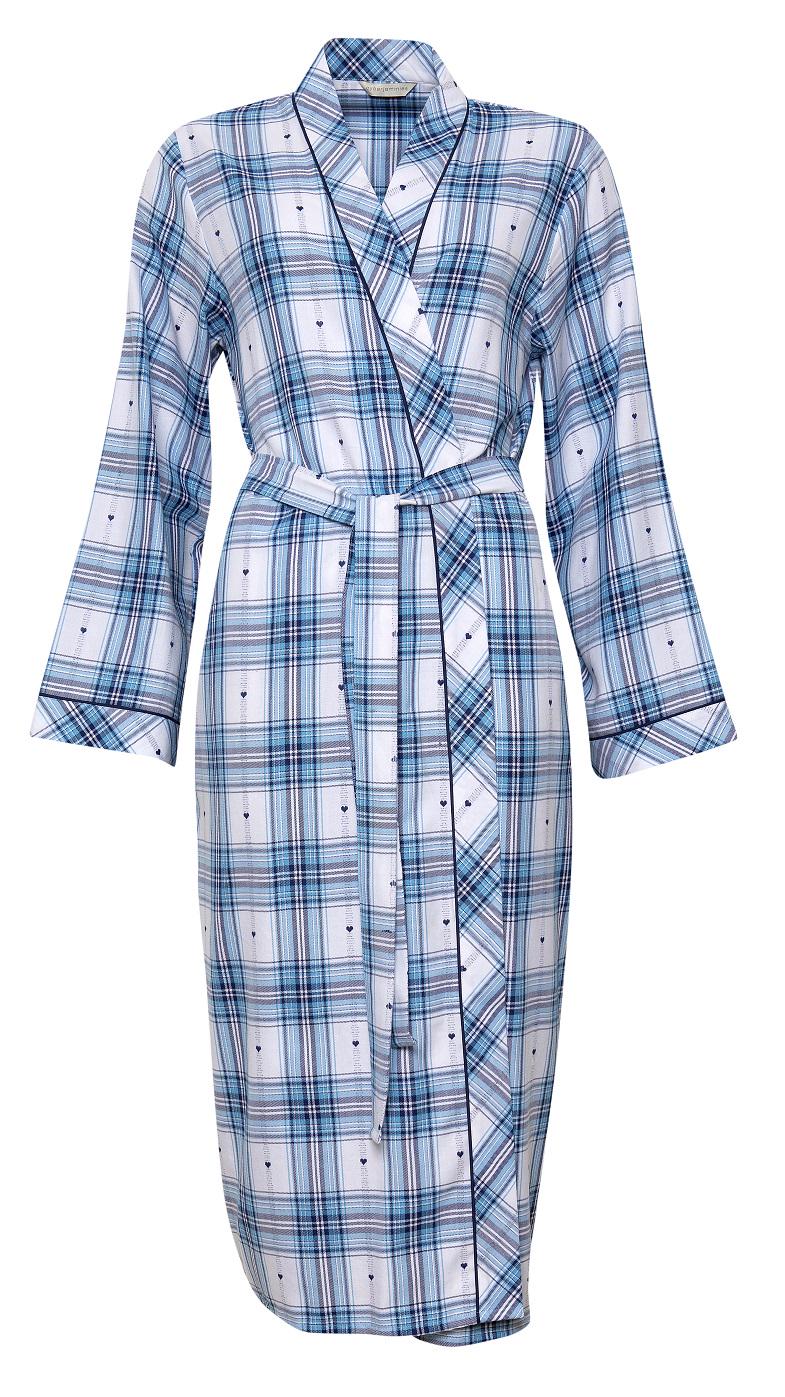 Халат женский Cyberjammies Stella 4620 в клетку р. 20 3XL Синий/Белый (5051877322813)