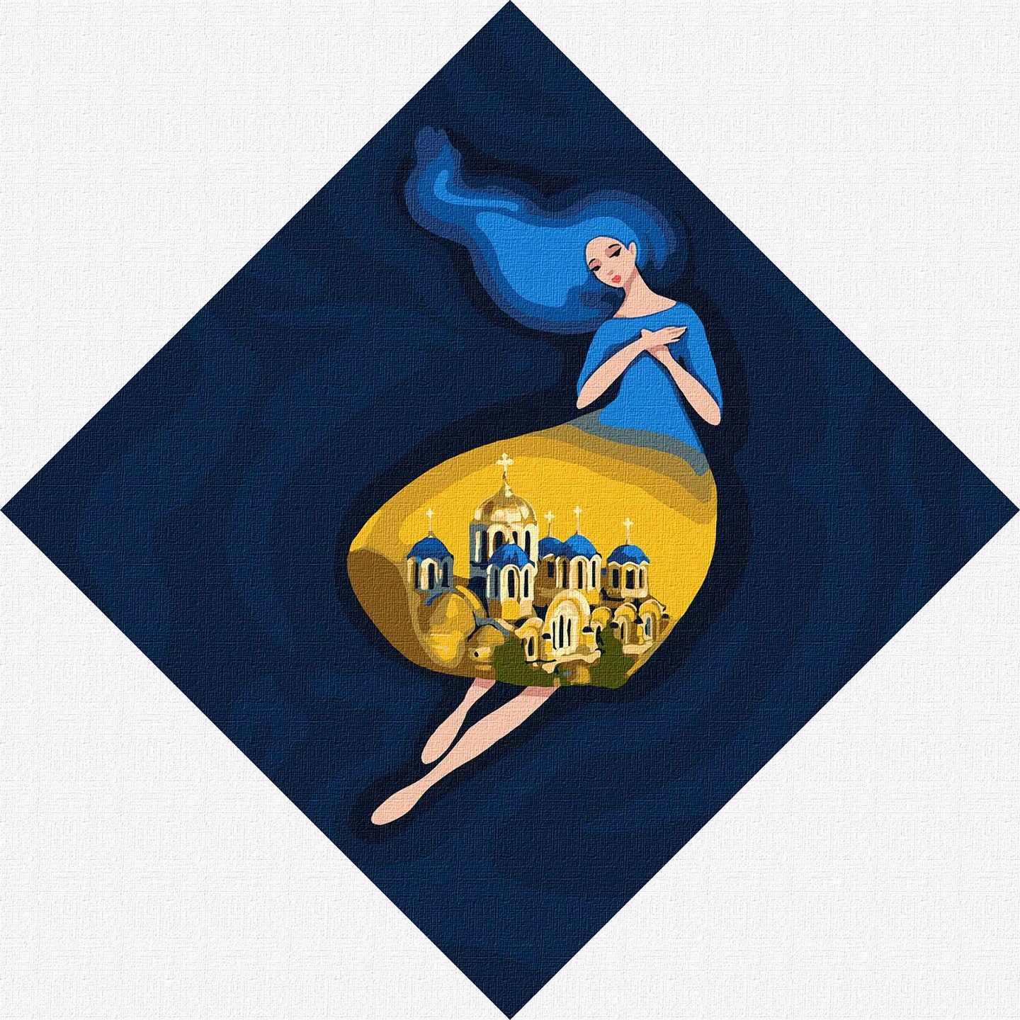 Картина за номерами Ideyka Берегиня Володимирська 30x30 см Різнокольоровий (PM-194-K-438)