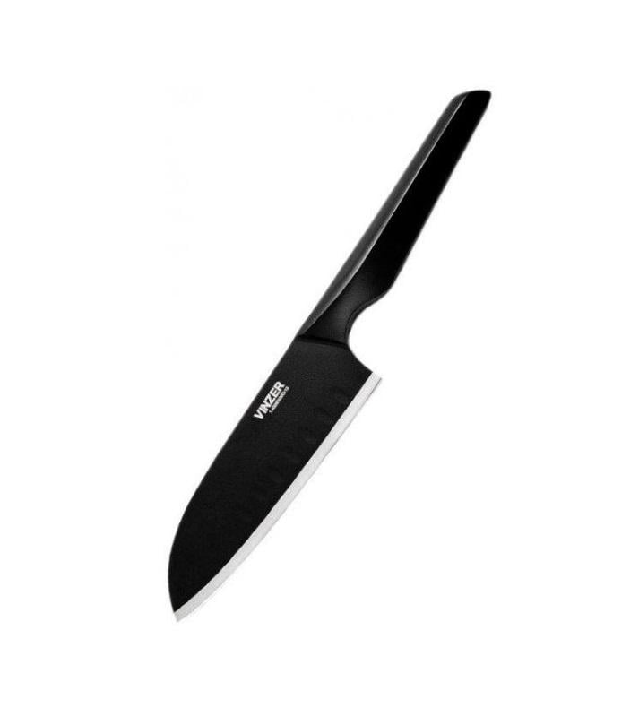 Ніж Santoku Vinzer Geometry Nero line 12,7 см