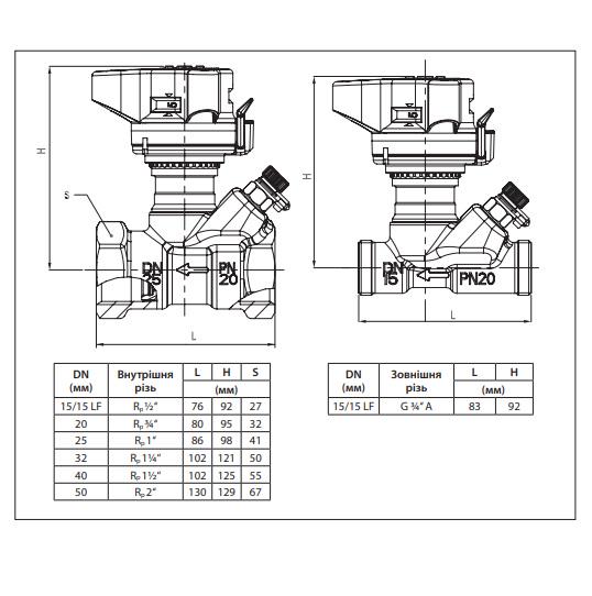 Клапан балансировочный ручной 1 1/4" Danfosss DN32 PN20 Leno MSV-B - фото 8