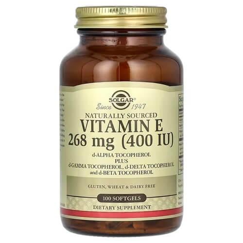 Витамин Е Solgar Vitamin E 268 мг 400 IU Mixed Tocopherols 100 softgels (SOL-03541)