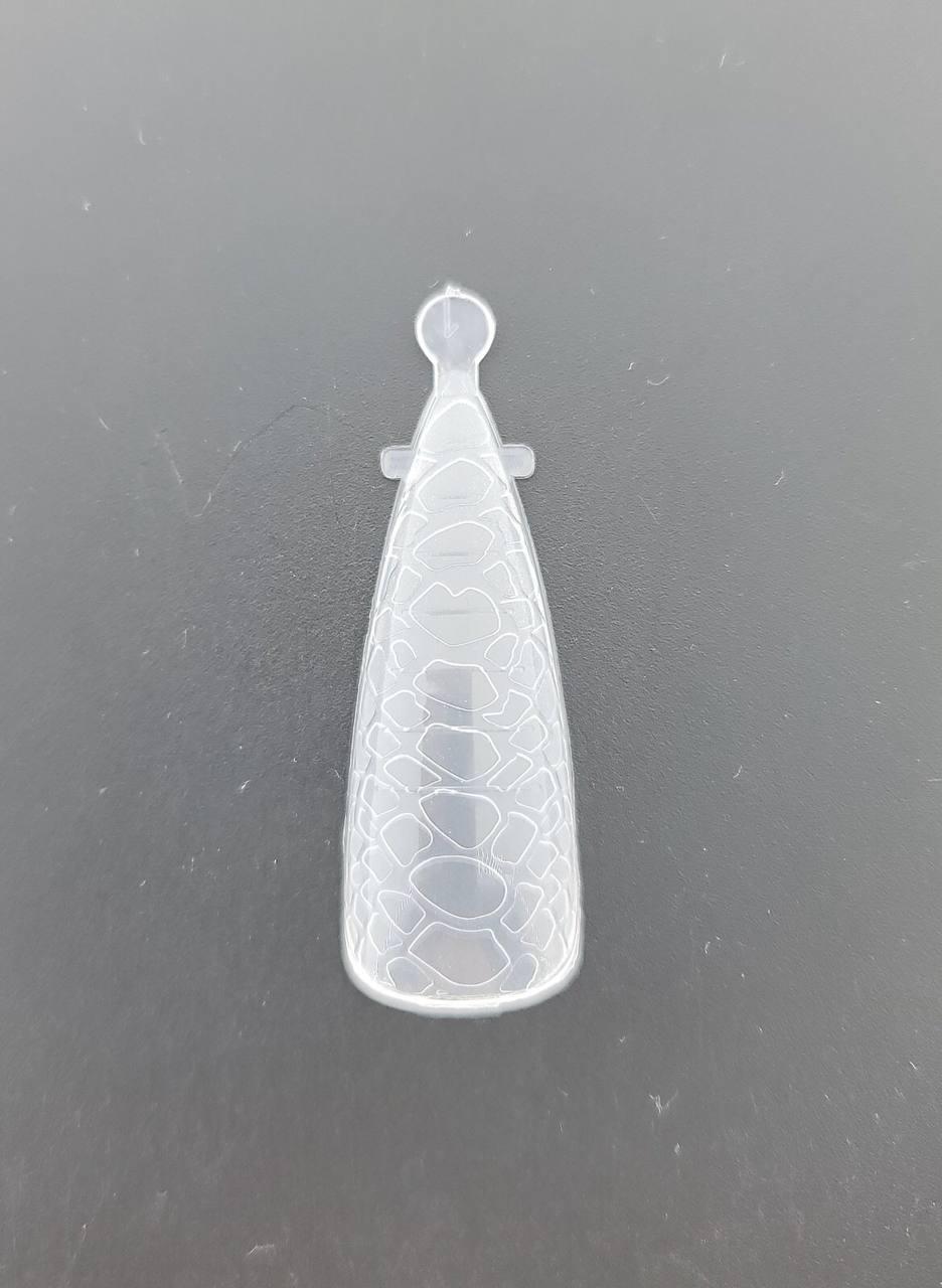 Формы верхние пластиковые 120 шт. миндаль с принтом змеи - фото 2