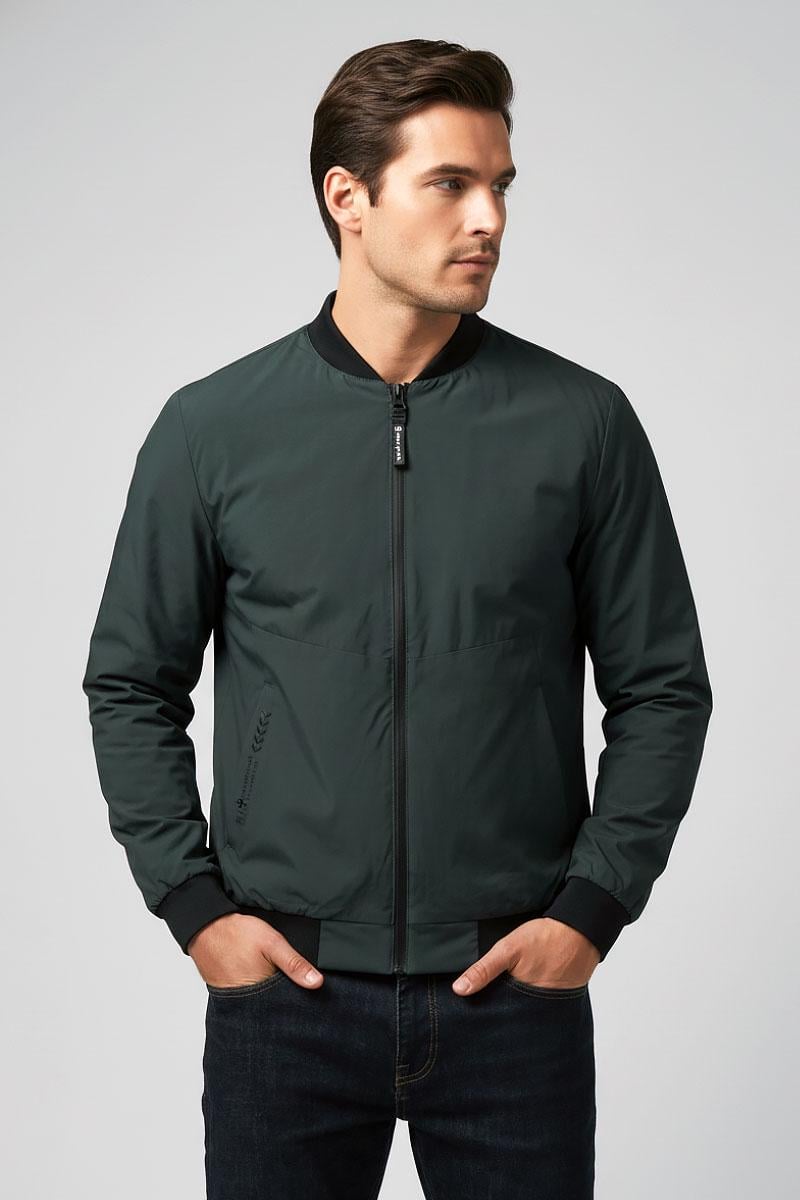 Куртка-бомбер мужская р. 54 Темно-зеленый (SB-26310-fly-dark-green)